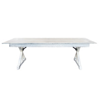 96L x 40 W - White Farm Table